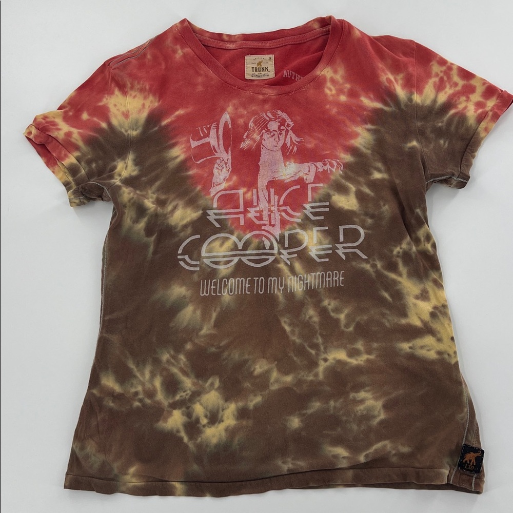 Vintage Trunk Ltd‎ limited edition Alice Cooper 2005 nightmare Brown Tan T-Shirt